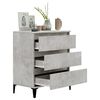 vidaXL Buffet Gris béton 60x35x70 cm Bois d'ingénierie