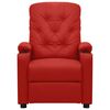 vidaXL Fauteuil inclinable Rouge bordeaux Similicuir
