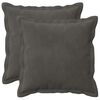 vidaXL Coussin avec oreiller HOUTEN 2 pc Gris fonc&eacute; Fl&oslash;jl