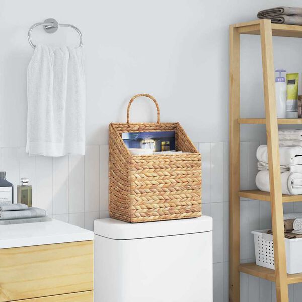 vidaXL Panier suspendu Naturel 30 x 17,5 x 49,5 cm Jacinthe d'eau