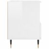 vidaXL Tables de chevet 2 pcs blanc brillant 40x35x50 cm