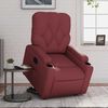 vidaXL Fauteuil inclinable Rouge bordeaux Similicuir