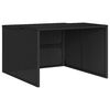 vidaXL Garage pour robot tondeuse noir 86x90x52/57 cm r&eacute;sine tress&eacute;e