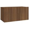 vidaXL Ensemble de meubles TV 2 pcs Ch&ecirc;ne marron Bois d'ing&eacute;nierie
