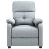 vidaXL Fauteuil inclinable Gris clair Tissu
