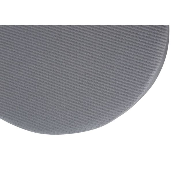 Venture Home Pouf Pot 40x40x40 cm Velours c&ocirc;tel&eacute; Noir et gris