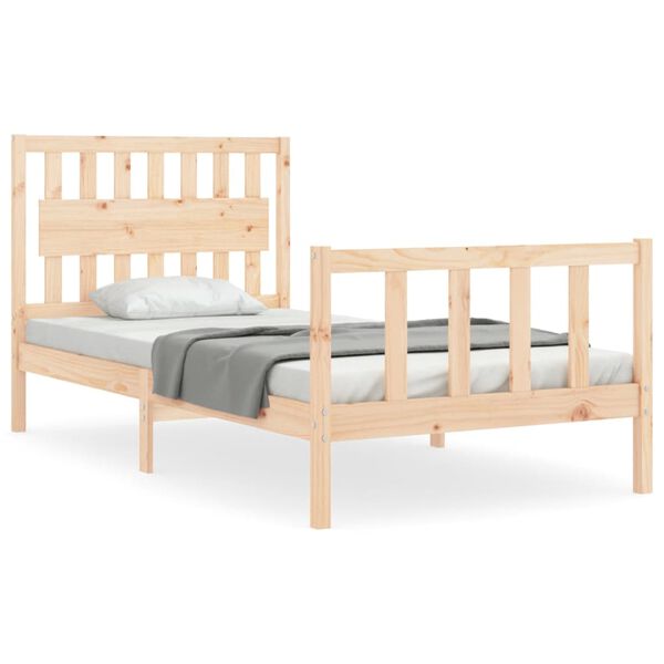vidaXL Cadre de lit sans matelas 100x200 cm bois massif de pin
