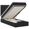 vidaXL Lit ottoman avec matelas et LED noir 80x200cm tissu