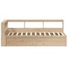 vidaXL Lit biblioth&egrave;que sans matelas 90x190 cm bois de pin massif