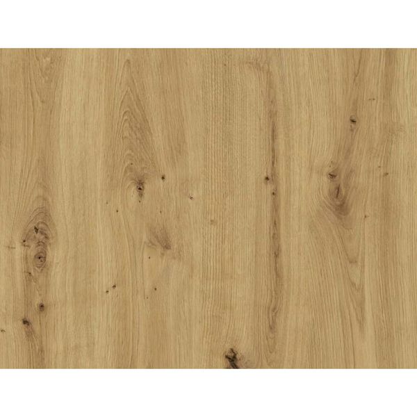 FMD Commode avec 5 compartiments ouverts Ch&ecirc;ne artisanal Acier fonc&eacute;