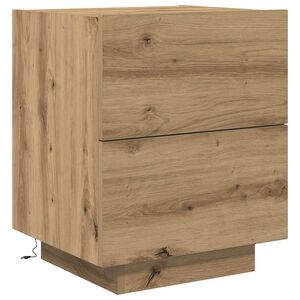 vidaXL Cabinet de chevet Ch&ecirc;ne artisanal 45 x 40 x 55 cm