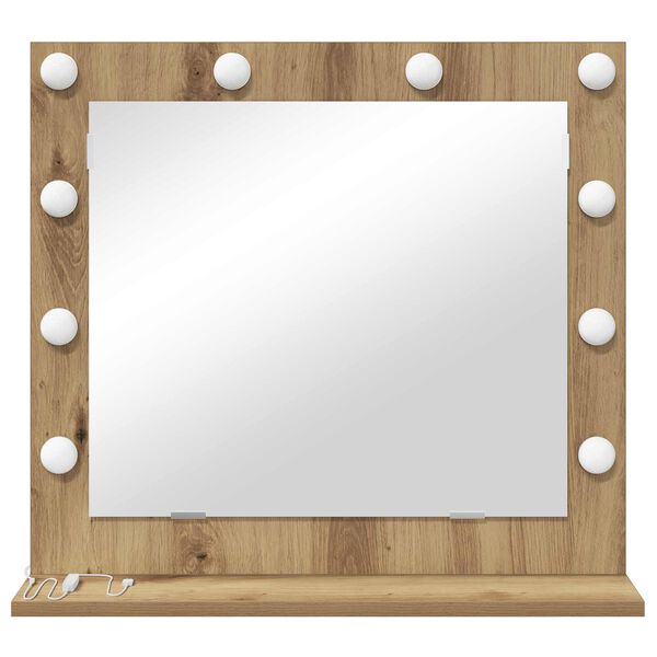 vidaXL Miroir de vanit&eacute; avec miroir Bois Ancien 60 x 55 x 18 cm