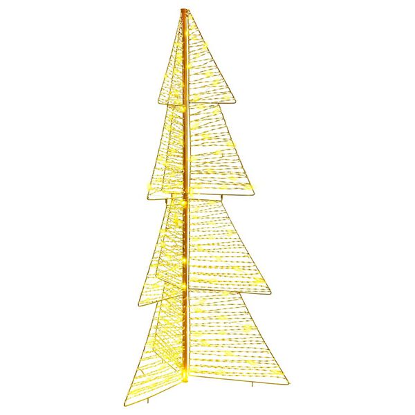 vidaXL Sapin de No&euml;l avec 160 LED Blanc chaud 150 cm PET