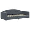 vidaXL Lit de repos sans matelas gris fonc&eacute; 90x200 cm velours
