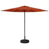 vidaXL Parasol de jardin avec base Rectangulaire 3 x 3 m Polyester