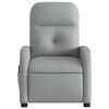 vidaXL Fauteuil inclinable de massage gris clair tissu