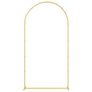 vidaXL Arche de mariage Dor&eacute; 100 x 39 x 200 cm Acier