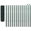 vidaXL Cl&ocirc;ture Euro Acier 25 x 1,7 m Vert