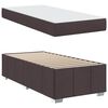 vidaXL Cadre de lit avec matelas Marron fonc&eacute; 90 x 200 cm tissu