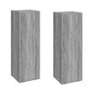 vidaXL Meubles TV 2 pcs Sonoma gris 30,5x30x90 cm Bois d'ing&eacute;nierie