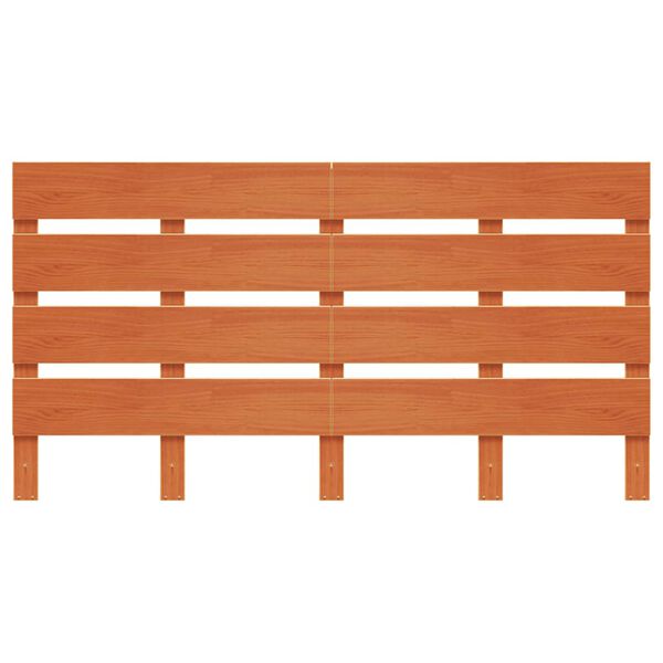 vidaXL T&ecirc;te de lit cire marron 150 cm bois massif de pin