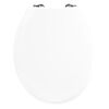 CORNAT Si&egrave;ge de toilette BERN MDF blanc