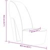 vidaXL Chaise en forme de chaussure à talon haut rose similicuir