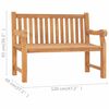 vidaXL Banc de jardin Marron 120 x 69 x 92 cm Bois de teck solide