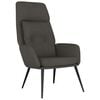 vidaXL Chaise de relaxation Gris fonc&eacute; Similicuir daim