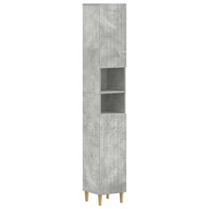 vidaXL Armoire de Salle de Bain avec &Eacute;tag&egrave;re Ouverte ARNHEM Gris b&eacute;ton