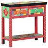 vidaXL Table console Multicolore 80 x 35 x 76 cm Bois d'ingénierie