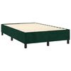 vidaXL Sommier &agrave; lattes de lit matelas et LED Vert fonc&eacute; 120x200 cm