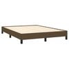 vidaXL Cadre de lit sans matelas marron fonc&eacute; 140x200 cm tissu
