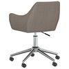 vidaXL Chaises pivotantes &agrave; manger lot de 6 taupe tissu