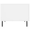 vidaXL Tables basses 2 pcs blanc 50x50x40 cm bois d'ing&eacute;nierie