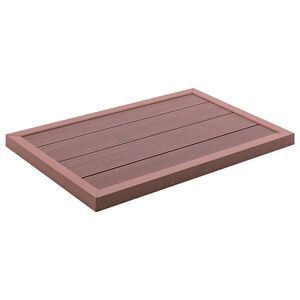 vidaXL &Eacute;l&eacute;ment de plancher pour douche solaire Marron 101x63x5,5cm WPC