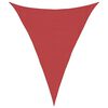vidaXL Voile d'ombrage 160 g/m&sup2; Rouge 3x4x4 m PEHD