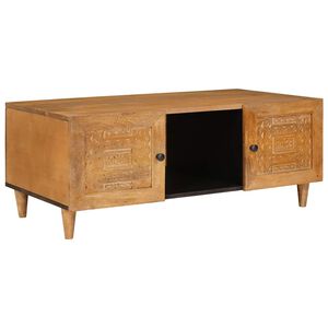 vidaXL Table basse Marron Clair 100 x 54 x 40 cm Bois de mangue massif