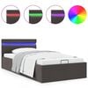 vidaXL Cadre de lit &agrave; rangement hydraulique sans matelas 100x200 cm