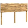 vidaXL T&ecirc;te de lit en bois brut ROSTOCK Blanc 135 cm