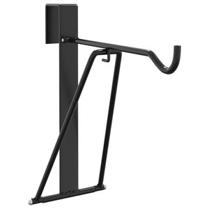 vidaXL Porte-selle pliable portable noir acier