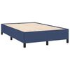 vidaXL Sommier &agrave; lattes de lit avec matelas bleu 120x190 cm tissu