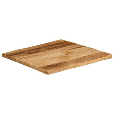 vidaXL Dessus de table bord vivant 80x80x3,8 cm bois de manguier brut