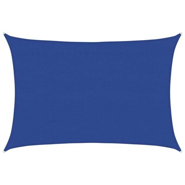 vidaXL Voile d'ombrage 160 g/m&sup2; rectangulaire bleu 4x6 m PEHD