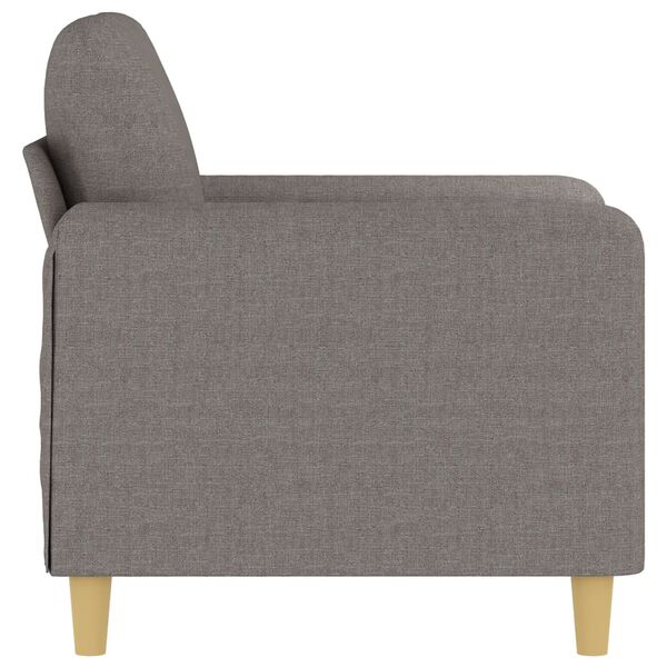 vidaXL Fauteuil Taupe 60 cm Tissu