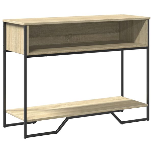 vidaXL Table console chêne sonoma 100x35x74,5 cm bois d'ingénierie