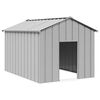 vidaXL Niche pour chien avec toit noir 113x153x101 cm acier galvanis&eacute;