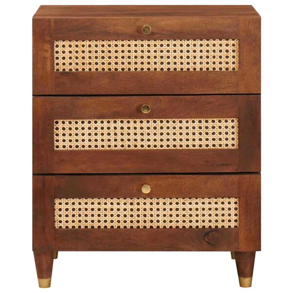 vidaXL Tables de chevet 50 x 33 x 62 cm Bois de mangue massif