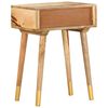 vidaXL Table de chevet 43 x 30 x 58 cm Bois de manguier massif