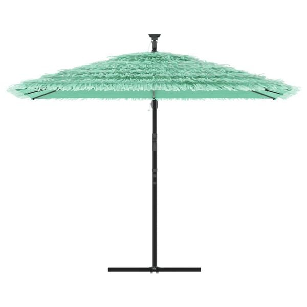 vidaXL Parasol de jardin avec m&acirc;t en acier vert 290x290x238 cm
